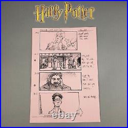 Harry Potter (2001) Production Used Storyboard, Harry, Hagrid and Quirrel