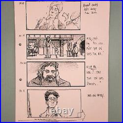Harry Potter (2001) Production Used Storyboard, Harry, Hagrid and Quirrel