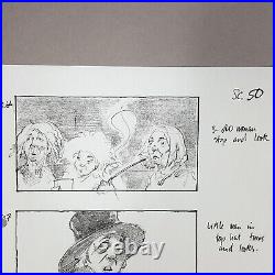 Harry Potter (2001) Production Used Storyboard, Harry Smiles, Scene 50.6, COA