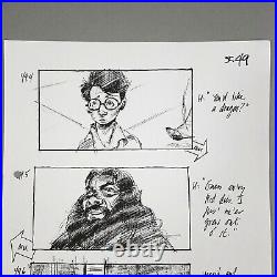 Harry Potter (2001) Production Used Storyboard, Harry You'd like a dragon