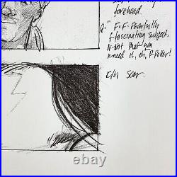 Harry Potter (2001) Production Used Storyboard, Harry and Quirrel, Scene 50