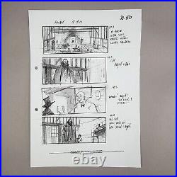 Harry Potter (2001) Production Used Storyboard, Harry at The Leaky Cauldron 2