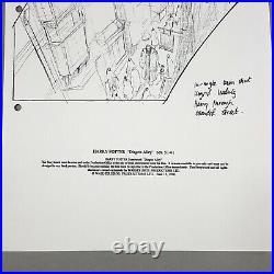 Harry Potter (2001) Production Used Storyboards for Private Sale