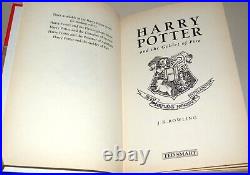 Harry Potter And The Goblet Of Fire, J. K. Rowling, 1st Ed, 1st Print. 2000 TED