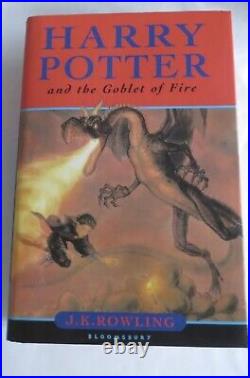 Harry Potter And The Goblet Of Fire Uk First Edition, First Print With Error