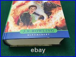 Harry Potter And The Half Blood Prince 1st Edition (UK) withJacket, p 99 error