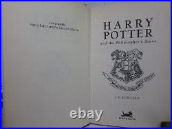 Harry Potter And The Philosopher's Stone 1997 J. K. Rowling 15th Print Bloomsbury