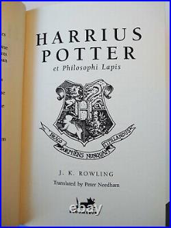 Harry Potter And The Philosopher's Stone Latin British First Edition