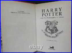 Harry Potter And The Philosophers Stone J K Rowling 1st Edition 15th Print ID872