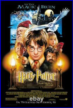 Harry Potter And The Sorcerers Stone Original Double Sided Movie Poster 27x40 Ds