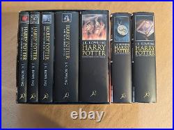 Harry Potter Bloomsbury Adult Hardcover Set, 7 Books, 1st Edition/1st Printings