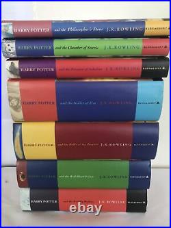 Harry Potter Book Set Bloomsbury ALL HARDBACK First Edition Early Complete 1-7