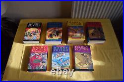 Harry Potter Book Set Bloomsbury Hardback First Edition Complete Set 1-7