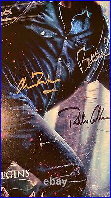 Harry Potter Deathly Hallows Part 1 Cast Signed Poster Hologram Coa Press Pass