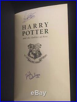 Harry Potter GOF signed by Harry & Ron + original Krum painting AFTAL Dealer 113