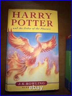 Harry Potter Hardback Books Complete Set of 7 Original Bloomsbury 1st Edition x3