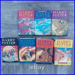 Harry Potter Hardback Books Complete Set of 7 Original Bloomsbury 1st Edition x4