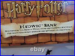 Harry Potter Hedwig Mechanical Tin Bank By Schylling 2001, New in box