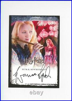 Harry Potter JUMBO Autograph Card EVANNA LYNCH Luna Lovegood Auto SDCC Comic Con