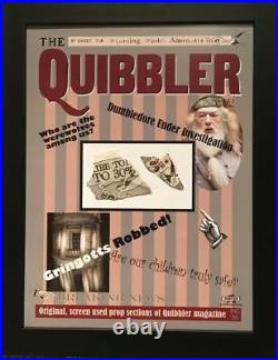 Harry Potter ORIGINAL PROP Quibbler magazine sections used in Deathly Hallows