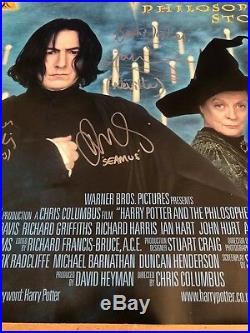 Harry Potter Original Cinema Quad Poster Hand Signed By the Cast 2001
