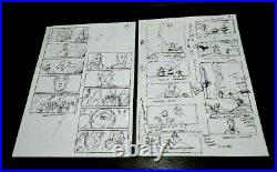 Harry Potter Production Used Storyboard Lot Of 2 Great Scenes Original Movie