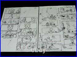 Harry Potter Production Used Storyboard Lot Of 2 Great Scenes Original Movie
