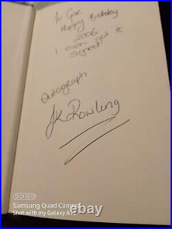 Harry Potter Signed First Edition, Harry Potter and the Half-blood Prince