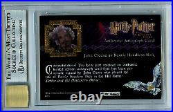 Harry Potter Sorcerer's Stone BGS 9.0/10 John Cleese #13 Autographed card 4371