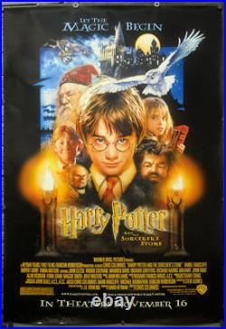 Harry Potter & The Sorcerer's Stone 2001 Orig 48x68 Ds Bus Shelter Movie Poster