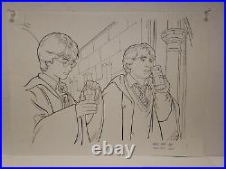 Harry Potter and Ron Weasley Original published drawings Ruiz Daniel Ratcliffe