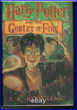 Harry Potter and The Goblet Of Fire 2000 First Pr withjacket Halloween Book
