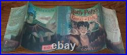 Harry Potter and The Goblet of Fire by JK Rowling 1st American US ED