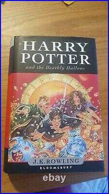 Harry Potter and the Deathly Hallows Original First Edition Hardback slipcover