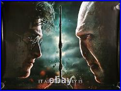 Harry Potter and the Deathly Hallows Part 2 Original Quad Movie Poster MINT 2011