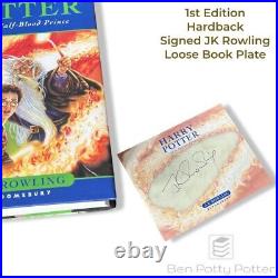 Harry Potter and the Goblet of Fire -JK Rowling Signed RARE Loose Book Plate