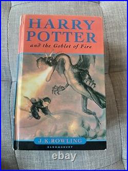 Harry Potter and the Goblet of Fire, JK Rowling, first edition, signed