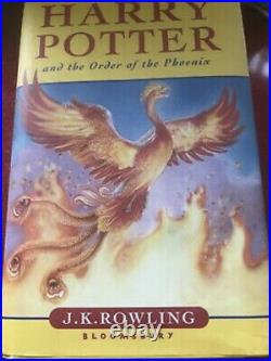 Harry Potter and the Order of Phoenix 1st British Edition 2003 Hardcover Rowling
