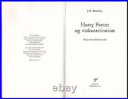 Harry Potter and the Philosopher's Stone (1st Edt 1st State) in Icelandic
