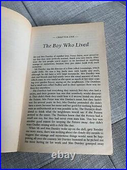 Harry Potter and the Philosopher's Stone, JK Rowling, first edition, first print