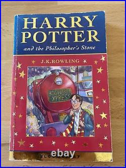 Harry Potter and the Philosopher's Stone J. K Rowling FIRST 1st EDITION 3rd PRINT