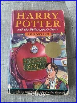 Harry Potter and the Philosopher's Stone, inscribed by JK Rowling