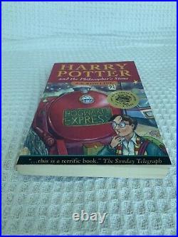 Harry Potter and the Philosophers Stone, JK Rowling, first edition paperback