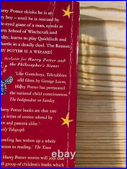 Harry Potter and the Philosophers Stone J. K Rowling FIRST 1st EDITION 1st PRINT