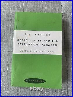 Harry Potter and the Prisoner of Azkaban, JK Rowling, Bloomsbury, proof copy