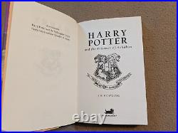 Harry Potter and the Prisoner of Azkaban, Rowling, 1st Edition/2nd, 1999, HC/DJ