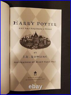 Harry Potter and the Sorcerer's Stone JK Rowling 1998 US First American Edition