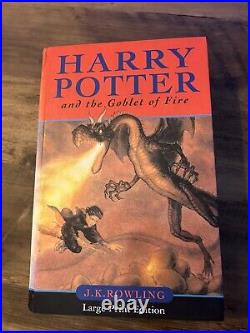 Harry Potter and the goblet of fire- First edition- Large Print-RARE