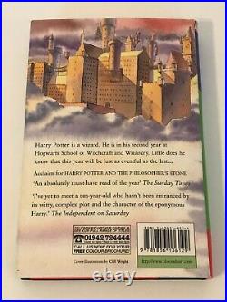 Harry Potter chamber of secrets JK Rowling Ted Smart H/B 1st ED / 1ST Print