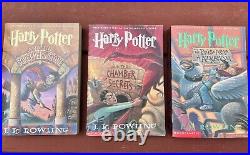 Harry Potter first 3 books in US Paperback First Edition/Print